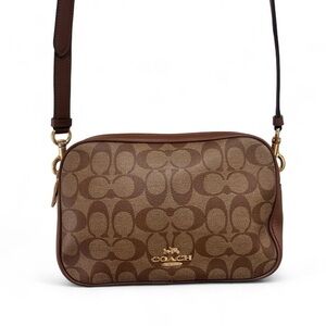 Coach Signature Tan Crossbody Bag